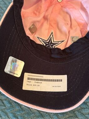 Cowboys Navy and Pink Baseball Cap - Official NFL Team Hat